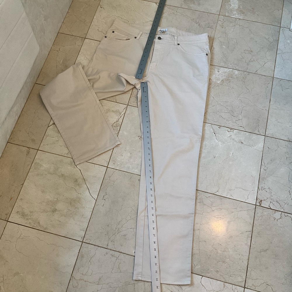 Peter Millar Five-Pocket Pant, Chinos, Cream, Men’s Size 38 x 34 - Picture 12 of 12